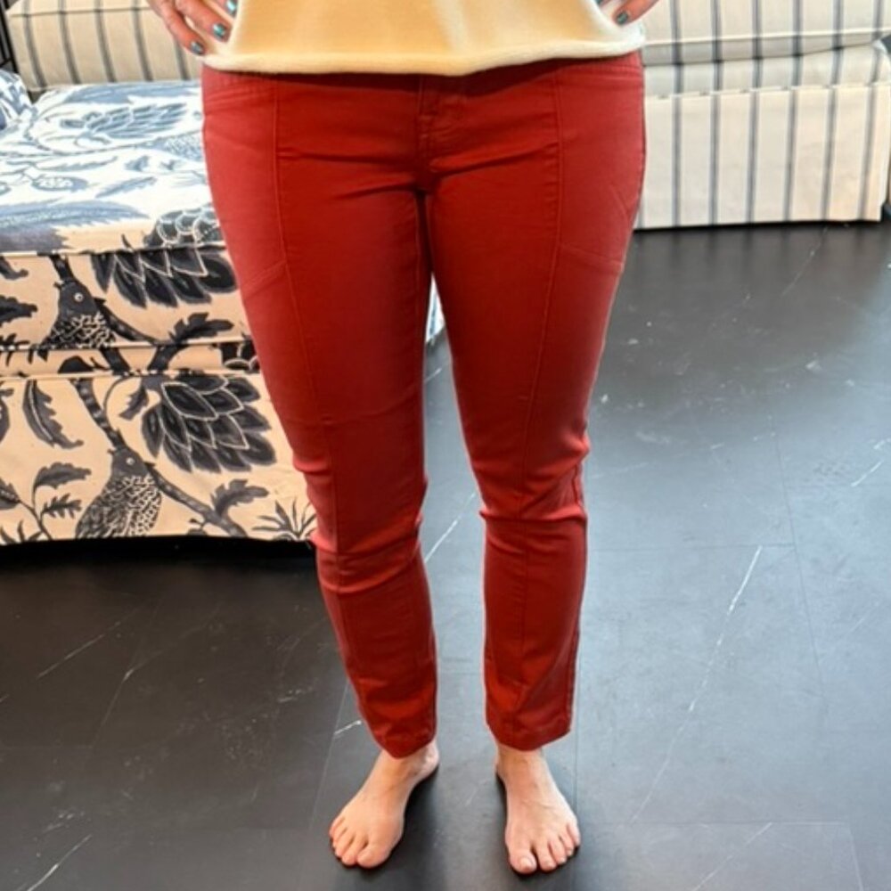 CAbi Rust Colored Pants, 2, Skinny